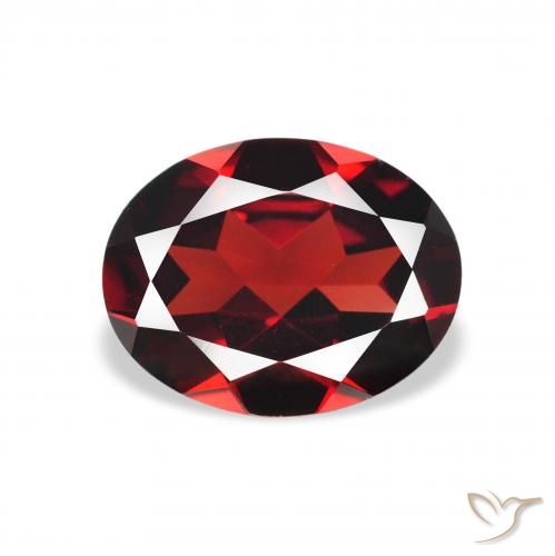1.94ct 자연스러운 딥 레드 알만딘 석류석, 타원형, VVS-VS