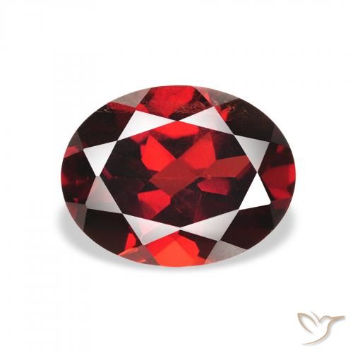 2.33ct 자연스러운 다크 레드 알만딘 석류석, 타원형, VS