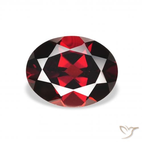2.41ct 자연스러운 딥 레드 알만딘 석류석, 타원형, VS