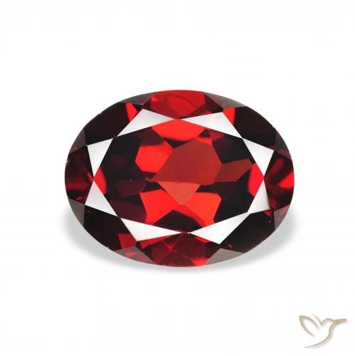 2.21ct 자연스러운 다크 레드 알만딘 석류석, 타원형, VS