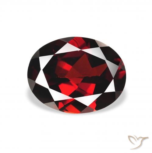 2.30ct 자연스러운 다크 레드 알만딘 석류석, 타원형, VS