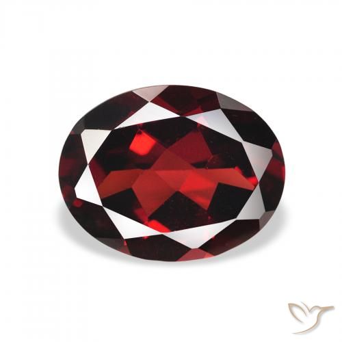 2.19ct 자연스러운 딥 레드 알만딘 석류석, 타원형, VVS-VS