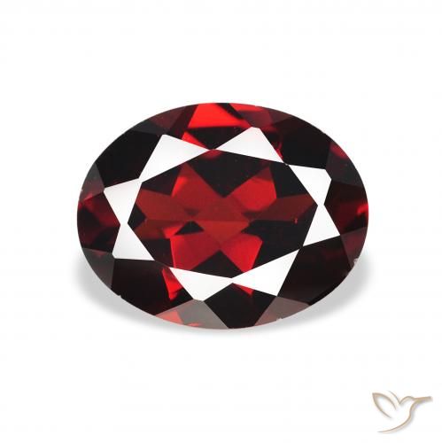 2.19ct 자연스러운 딥 레드 알만딘 석류석, 타원형, VS