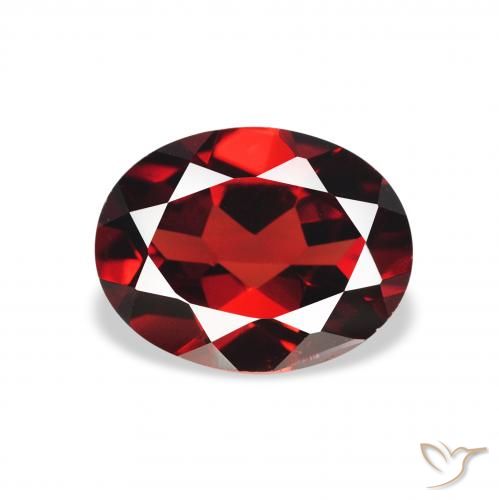 1.94ct 자연스러운 다크 레드 알만딘 석류석, 타원형, VS