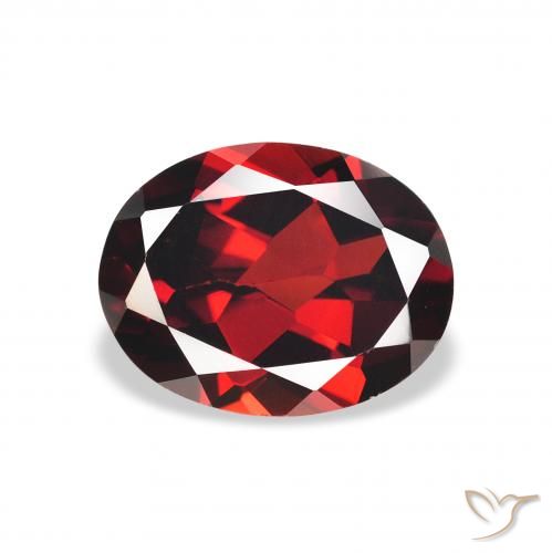 1.94ct 자연스러운 다크 레드 알만딘 석류석, 타원형, VS