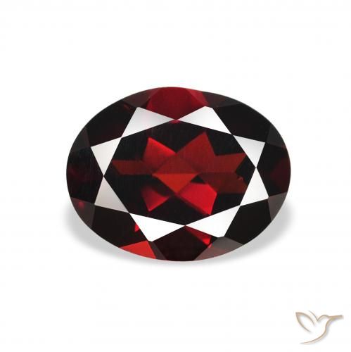 1.99ct 자연스러운 딥 블러드 레드 알만딘 석류석, 타원형, VS