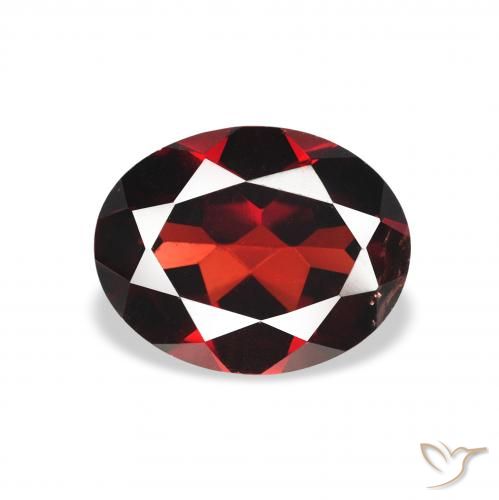 1.81ct 자연스러운 딥 블러드 레드 알만딘 석류석, 타원형, VS