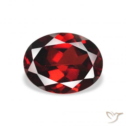 2.23ct 자연스러운 다크 레드 알만딘 석류석, 타원형, VS