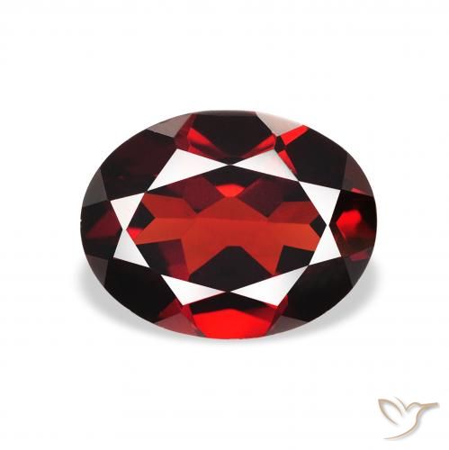 2.22ct 자연스러운 딥 레드 알만딘 석류석, 타원형, VVS-VS