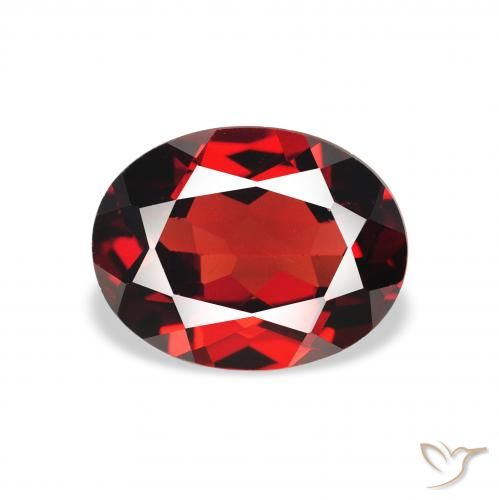1.94ct 자연스러운 다크 레드 알만딘 석류석, 타원형, VVS-VS