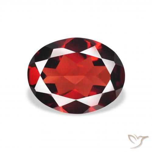 1.79ct 자연스러운 딥 레드 알만딘 석류석, 타원형, VVS-VS