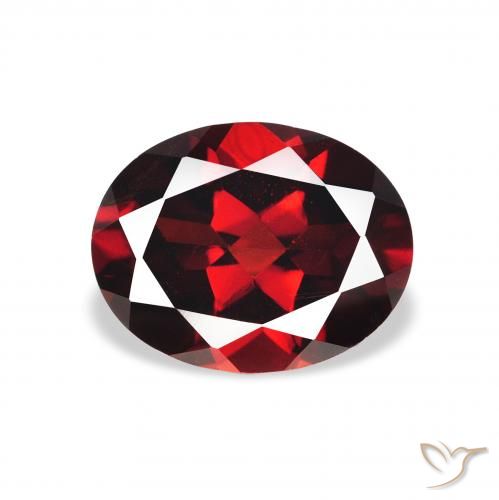2.23ct 자연스러운 딥 레드 알만딘 석류석, 타원형, VVS-VS