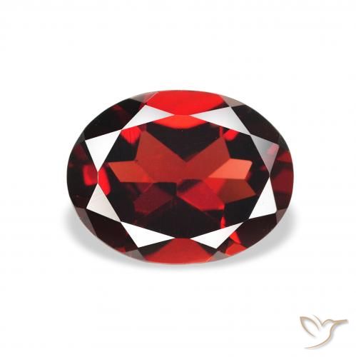 1.99ct 자연스러운 딥 레드 알만딘 석류석, 타원형, VS