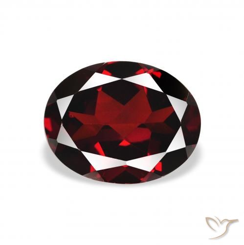 2.21ct 자연스러운 딥 블러드 레드 알만딘 석류석, 타원형, VVS-VS