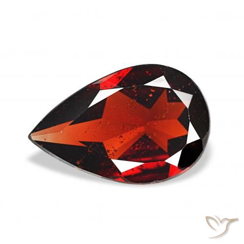 2.51ct 다크 레드 알만딘 석류석, 배 모양, VS