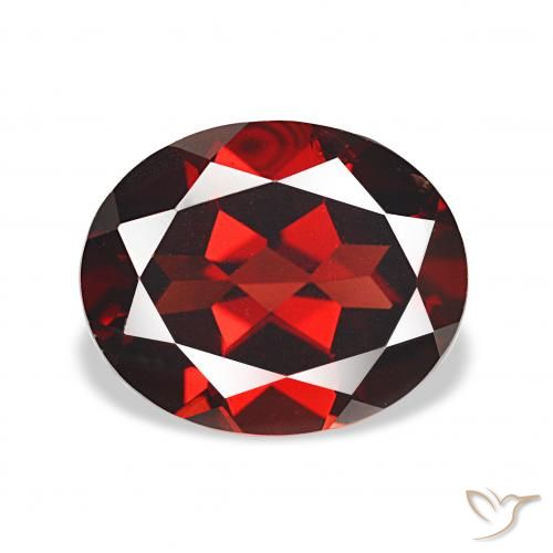 4.55ct 딥 레드 알만딘 석류석, 타원형, VS