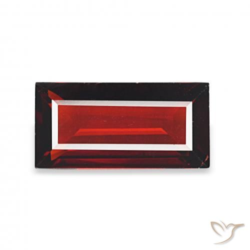 1.65ct 딥 레드 알만딘 석류석, 바게트, VS