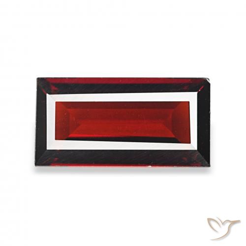 1.76ct 다크 레드 알만딘 석류석, 바게트, VVS-VS