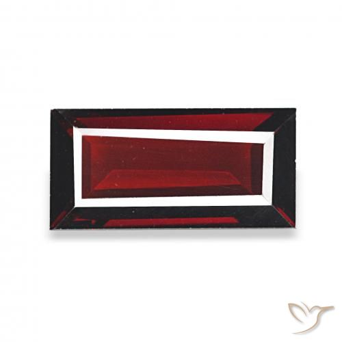 2.07ct 딥 블러드 레드 알만딘 석류석 보석, 바게트, VVS-VS