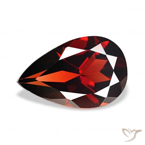 3.48ct 딥 레드 알만딘 석류석, 배 모양, VS