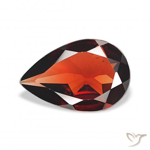 2.56ct 미디엄 레드 알만딘 석류석 보석, 배 모양, VS