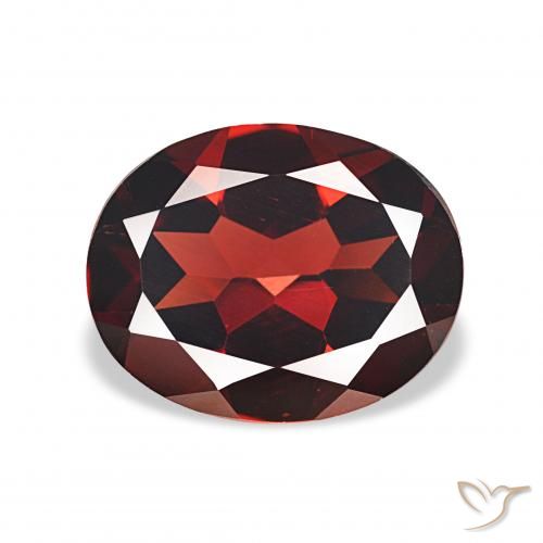 3.73ct 딥 블러드 레드 알만딘 석류석 보석, 타원형, VVS