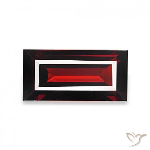 1.76ct 딥 레드 알만딘 석류석, 바게트, VVS