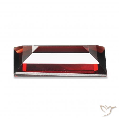 1.67캐럿 천연 다크 레드 알만딘 석류석, 바게트, VVS