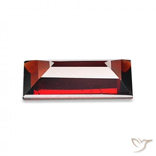 1.65캐럿 천연 딥 레드 알만딘 석류석, 바게트, VVS-VS