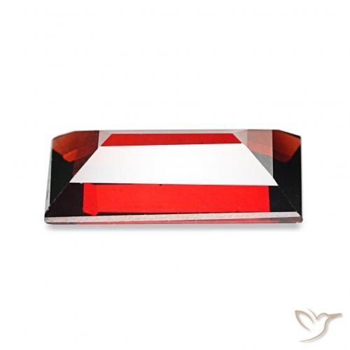 1.80캐럿 천연 다크 레드 알만딘 석류석, 바게트, VVS