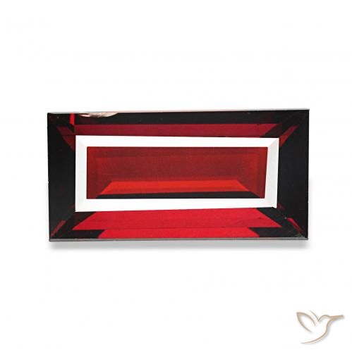 1.81캐럿 천연 커런트 레드 알만딘 석류석, 바게트, VS-SI