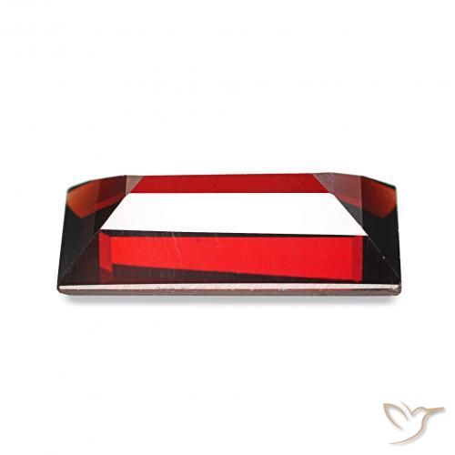 1.67캐럿 천연 다크 레드 알만딘 석류석, 바게트, VVS