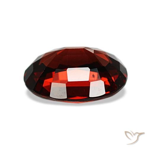 2.06캐럿 천연 다크 레드 알만딘 가넷, 타원형 컷, 8.9×6.8 mm, VVS-VS