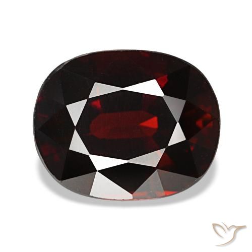 4.38ct 레드 알만딘 가넷, 쿠션, VVS-VS