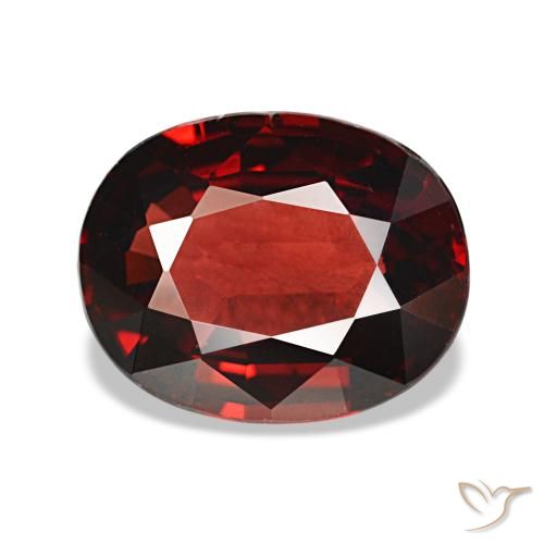 2.90ct 레드 알만딘 가넷, 오벌, VVS-VS