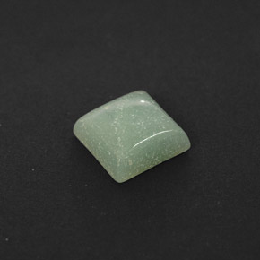 1.04캐럿 천연 그린 아마조나이트, 스퀘어, 6.2×6.1 mm, 불투명체