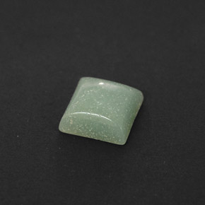 1.04캐럿 천연 그린 아마조나이트, 스퀘어, 6.2×6.1 mm, 불투명체
