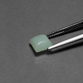 1.29캐럿 천연 녹색 아마조나이트, 정사각형, 불투명체