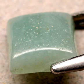 1.07캐럿 천연 녹색 아마조나이트, 정사각형, 불투명체