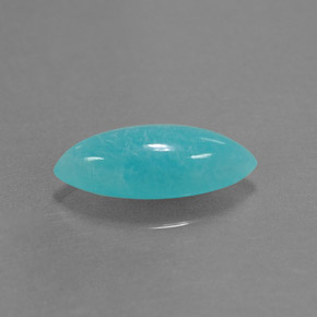 2.18캐럿 천연 그린 블루 아마조나이트, 마퀴즈, 14.2×6.1 mm, 불투명체
