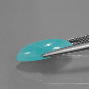 2.18캐럿 천연 그린 블루 아마조나이트, 마퀴즈, 14.2×6.1 mm, 불투명체