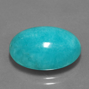 11.08캐럿 천연 블루그린 아마조나이트, 타원형 컷, 18×13 mm, 불투명체