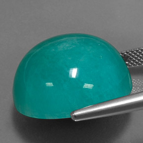 31.50캐럿 천연 그린 아마조나이트, 라운드 컷, 20.08 mm, 불투명체