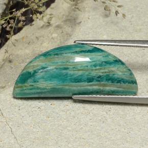 16.62캐럿 천연 청록색 아마조나이트, 멋진 모양, 불투명체