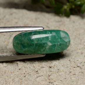 4.03캐럿 천연 청록색 아마조나이트, 타원형 컷, 불투명체