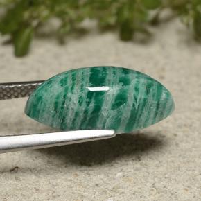 5.68캐럿 천연 쿨 그린 아마조나이트, 보석, 불투명체