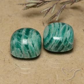 13.16캐럿 천연 미디엄-다크 그린 아마조나이트 보석, 쿠션 컷, 불투명체