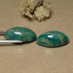 19.69캐럿 천연 쿨 그린 아마조나이트 보석, 마퀴즈, 19.9×10.2 mm, 불투명체