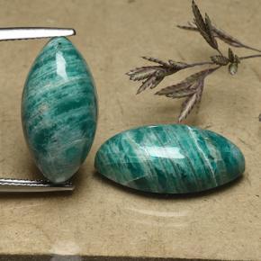 19.21캐럿 천연 청록색 아마조나이트 보석, 보석, 불투명체