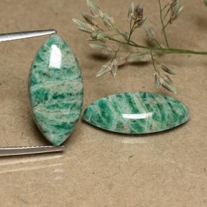 12.69캐럿 천연 쿨 그린 아마조나이트 보석, 마퀴즈, 불투명체